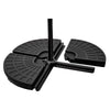 Mondeer 3M Garden Banana Parasol Cantilever Parasol Crank Handle with Solar LED