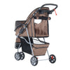 PawHut Coffee Pet Stroller Dog Cat Puppy Jogging Pushchair Carrier w/ 3 Wheels
