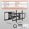 Full Motion TV Wall Bracket Mount Swivel Tilt for 37- 90 inch LCE LED
