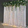 2m Wedding Ceiling Drapery Backdrop Curtain Window Curtain 3 Tier Voile Chiffon