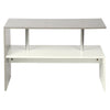2 Tier Wooden Coffee Table with Storage Shelf Sofa Side End Desk Living Room