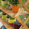 4/5-Tier Bamboo Ladder Shoe Shelf Plant Stand Holder Indoor Outdoor DIY Display