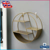 Floating Shelves Metal Wall Shelf Decorative Office Storage Hanging Display Rack