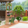 3-Tier Hanging Plant Stand Indoor Outdoor Vertical Wooden Plant Flower Shelf Pot