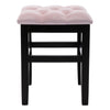 Velvet Makeup Dressing Table Stool Chair Padded Seat Vanity Ottoman Bedroom