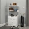 Mondeer Tall & Midi Bathroom Cabinets Cupboard MDF with Drawer Kitchen White