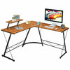 L-shaped Computer Desk Corner Table Workstation Home Office Study Furniture