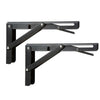 2x Folding Table Mounted Bracket Hinge Stainless Steel Shelf Bracket Heavy Duty