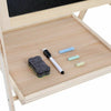 2 in1 Kid Easel Standing Dual Sided Blackboard Whiteboard Art Chalk Board Gift