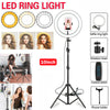 10 Inch LED Ring Light With Tripod and Phone Holder Make-up for Camera iPhone UK