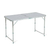 4FT FOLDING CAMPING TABLE ALUMINIUM PICNIC PORTABLE ADJUSTABLE PARTY BBQ OUTDOOR