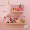 Nordic Industrial Style Wall Mounted Shelf Unit Metal Wire Floating Shelves Rack
