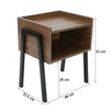 Vintage Bedside End Table Cupboard Sofa Bed Side Desk Nightstand Storage Shelf K