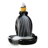 Ceramic Backflow Waterfall Smoke Incense Burner Censer Holder Decor 60 Free Cone