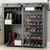 6 Tiers 36 Pairs Shoe Rack Dustproof Shelf Organiser Storage Shoes Cabinet Stand