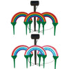 Waterproof Rainbow Solar Powered 3 LED Garden Lights Ornament Outdoor Lawn Lamps