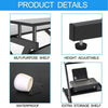 Small Computer Desk w/ Monitor Stand Printer Shelf PC Laptop Study Gaming Table