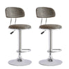 2X Rattan PU Bar Stools Breakfast Bar Chair Kitchen Stool Swivel Barstool
