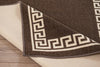 Machine Washable Non Slip Greek Key Kitchen & Hall Runners Rugs Mats Black Grey