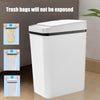 12L Kitchen Smart Sensor Trash Can Auto Dustbin Electric Room Waste Bin White