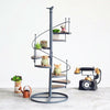 Industrial Spiral Stair Display Stand Table Desk Succulent Pots Ornaments Holder