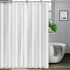 Long Shower Curtain Partition Waterproof Mildew Bathroom Curtain & Ring Hooks UK