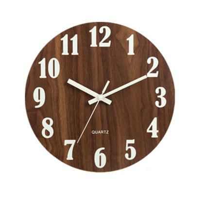 12 Luminous Vintage Wall Clock Round Antique Hanging Clock for Bedroom Office