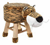 ANIMAL SHAPE FOOTSTOOL PADDED CUSHION STOOL POUFFE REST SEAT OTTOMAN CHILD TOY