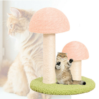 Kitten Cat Scratching Post Tower Activity Toy Pet Playing Center Climbing Post