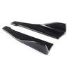 2Pcs Car Rear Bumper Protector Lip Diffuser Spoiler Angle Splitter Carbon Fiber