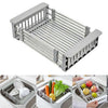Telescopic Sink Drain Basket Stainless Steel Dish Water Filter Rack For Kitchen