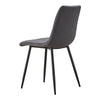 2 Grey Velvet Dining Chairs Metal Legs Office Chairs Dining Room Kitchen Modern
