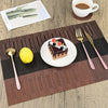 12PCS PVC Place Mats and Coasters Non-slip Washable Dining Table Placemats UK