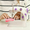 14 Stitch Electric Mini Sewing Machine Overlock 2 Speed Foot Pedal + Needles Kit