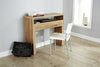 Contemporary Oak Regis Hallway 2 Drawer Extending Console Study Desk