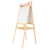 2in1 Children Kids Magnetic Wood Blackboard Whiteboard Easel Paint Drawing Board