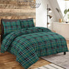 New Flannelette Thermal 100% Brushed Cotton Duvet Cover + PillowCase Bedding Set