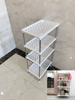 4 Tier Multi Storage Rack Shelving Shelf Unit Kitchen Bathroom Organiser Stand