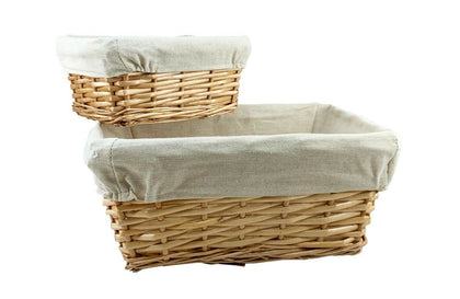 Storage Wicker Willow Baskets Natural Lining Make your own Christmas Gift Hamper