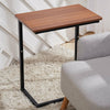 Bedside Sofa Side Table C-Shaped Wooden Laptop Coffee End Desk Living Room Study