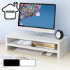 Wooden Desktop Monitor Stand Rack Laptop Computer Screen Riser Home Office