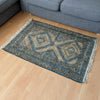 75 x 120cm Handspun Jute Diamond Kilim Floor Dhurrie Rug Ethnic Indian Mat