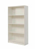 4 Tier White Wooden Bookcase Shelving Display Storage Unit Wood Furniture
