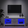 TV RGB LED Entertainment Unit Cabinet Stand Living Room Set Gloss Doors Modern