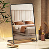 Modern Metal Frame Vanity Tabletop Mirror Free Standing Makeup Dressing Bathroom