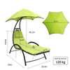 Outdoor Helicopter Chair Garden Rocking Lounger Pool Sun Bed Canopy Sunshade