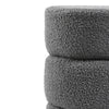 Faux Fur Footstool Dressing Table Stool Bedroom Makeup Chair Seat Round Footrest