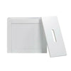 WHITE WOODEN SLIMLINE BATHROOM STORAGE UNIT LAUNDRY TOILET CLEANING TIDY BOX