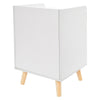 White Bedside Table Cabinet Nightstand with 3 Drawers Storage Bedroom Furniture