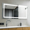 LED Illuminated Light Bathroom Mirror Touch Screen Anti-Fog Home 120 x 60 x40 cm
